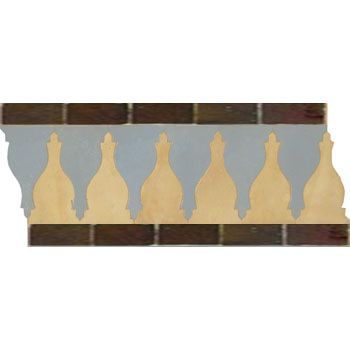 Mosaic House Moroccan tile Sharafa S 14-17-19 Natural, Unglazed, Terracotta Sky blue Brown  zellige, mosaic, zellij, border, glaze, classic, traditional 